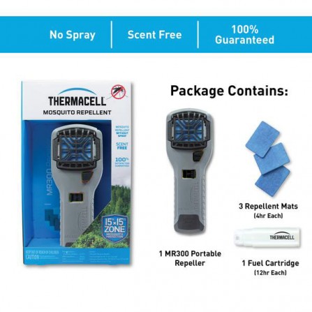 ThermaCELL Portatile Blu MR300 - Repellente zanzare, mosche e pappataci